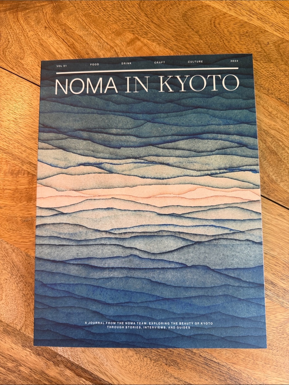 Noma In Kyoto Magazine - Blue Gradient Cover